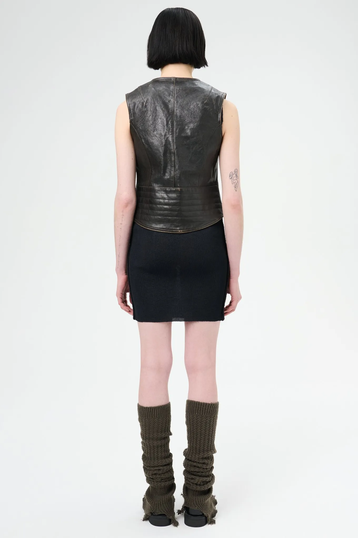 Worn Brown Lambskin