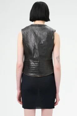 Worn Brown Lambskin