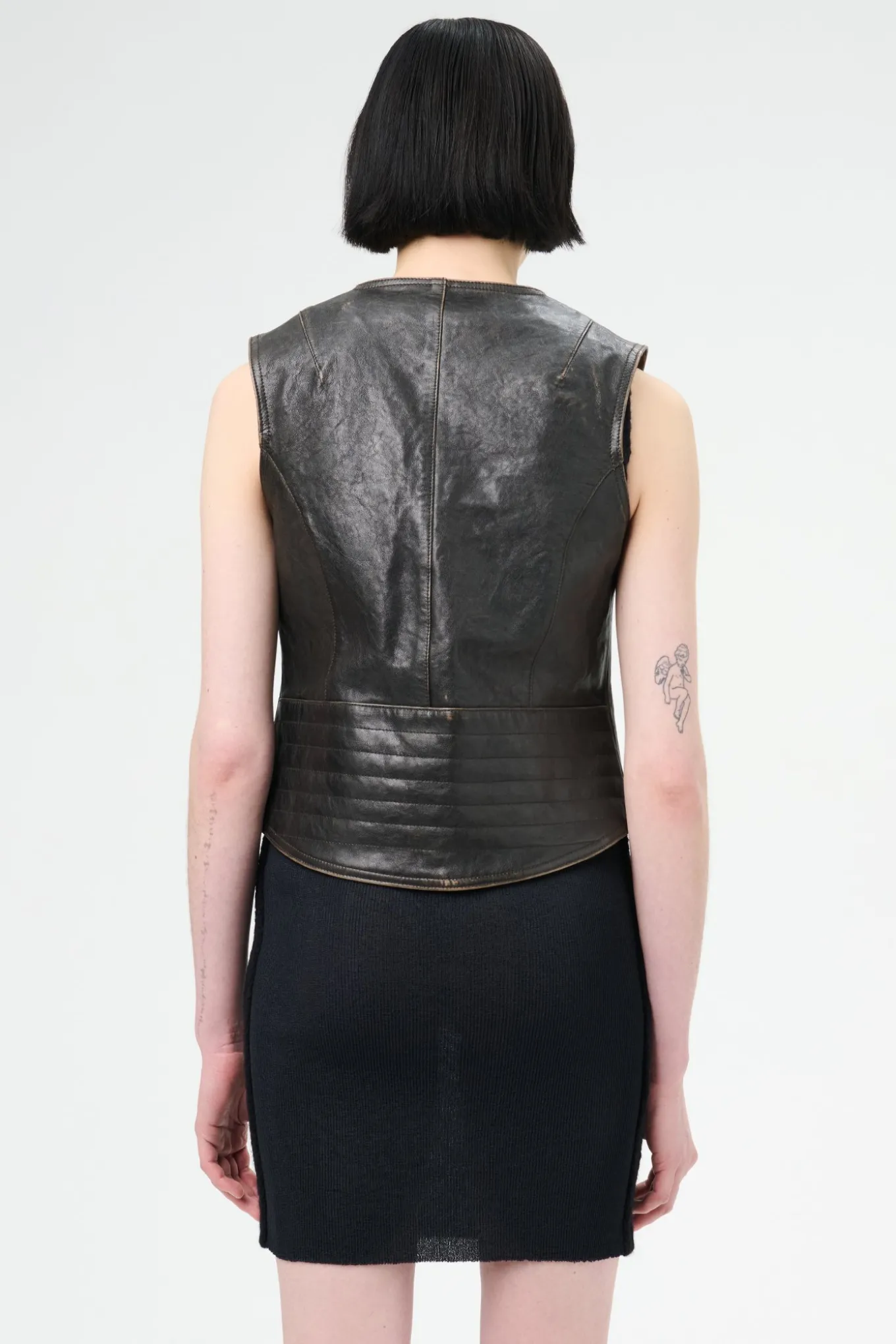 Worn Brown Lambskin