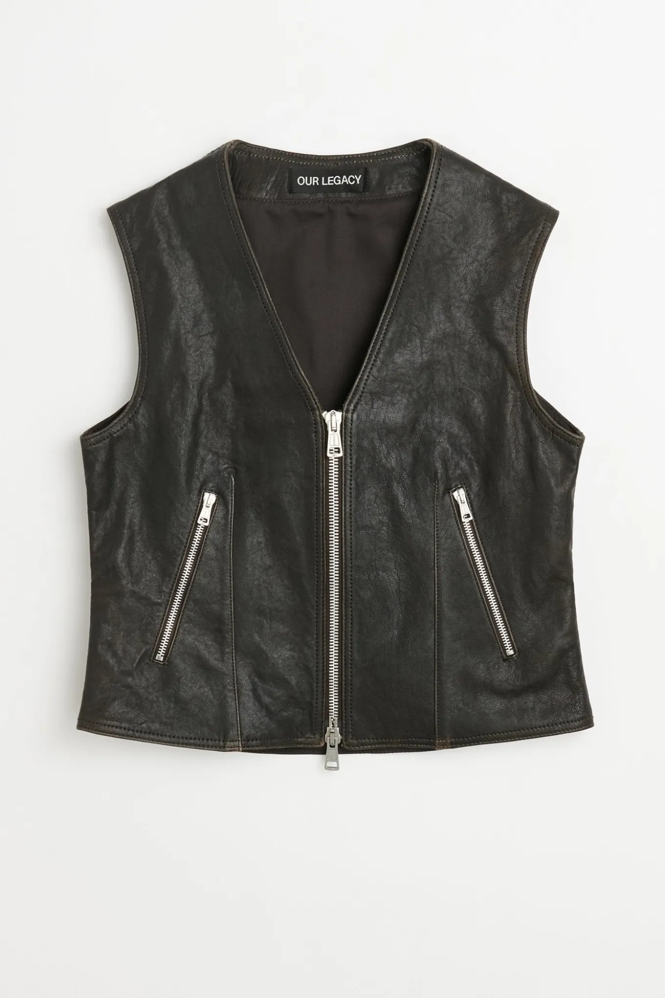 Worn Brown Lambskin
